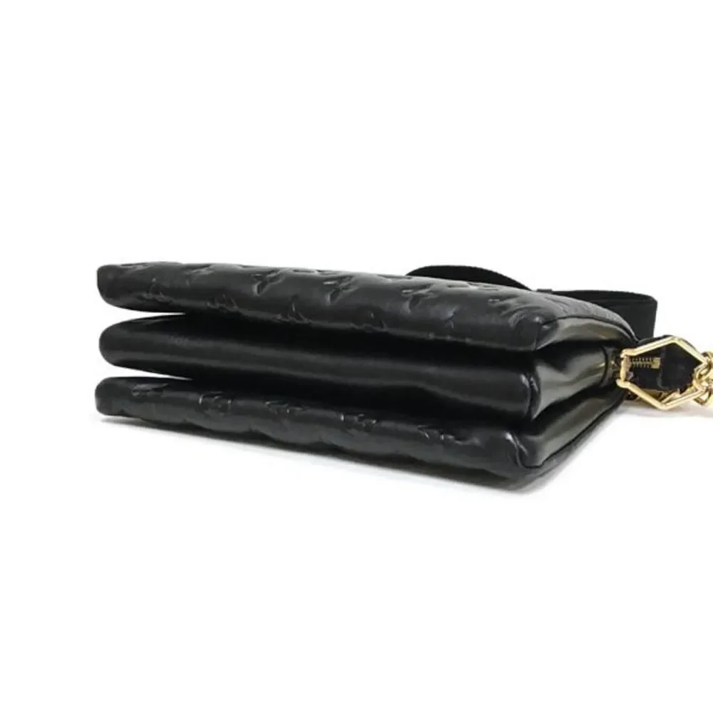 Louis Vuitton Coussin PM 2 Way Chain Shoulder Bag Leather Monogram Noir Black